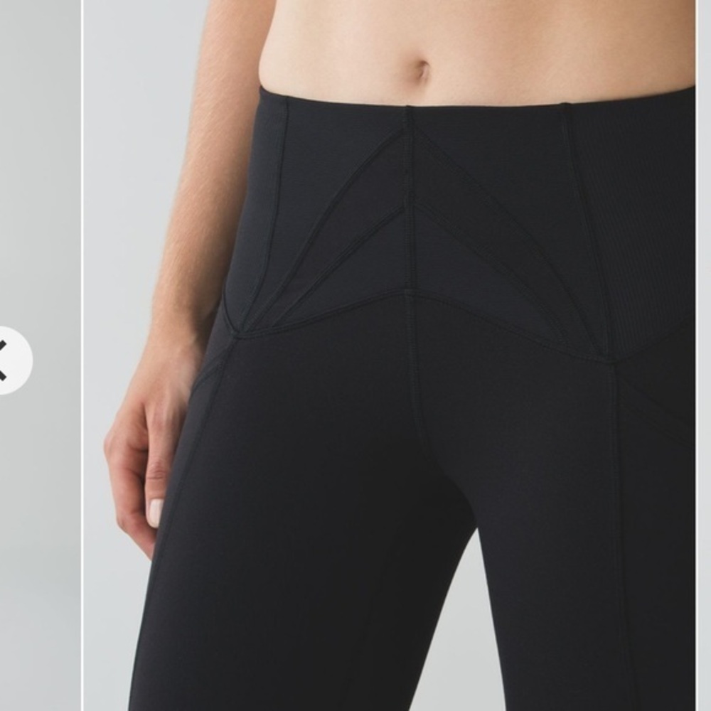 Lululemon‎ exquisite crop high rise black 2 - Picture 5 of 15